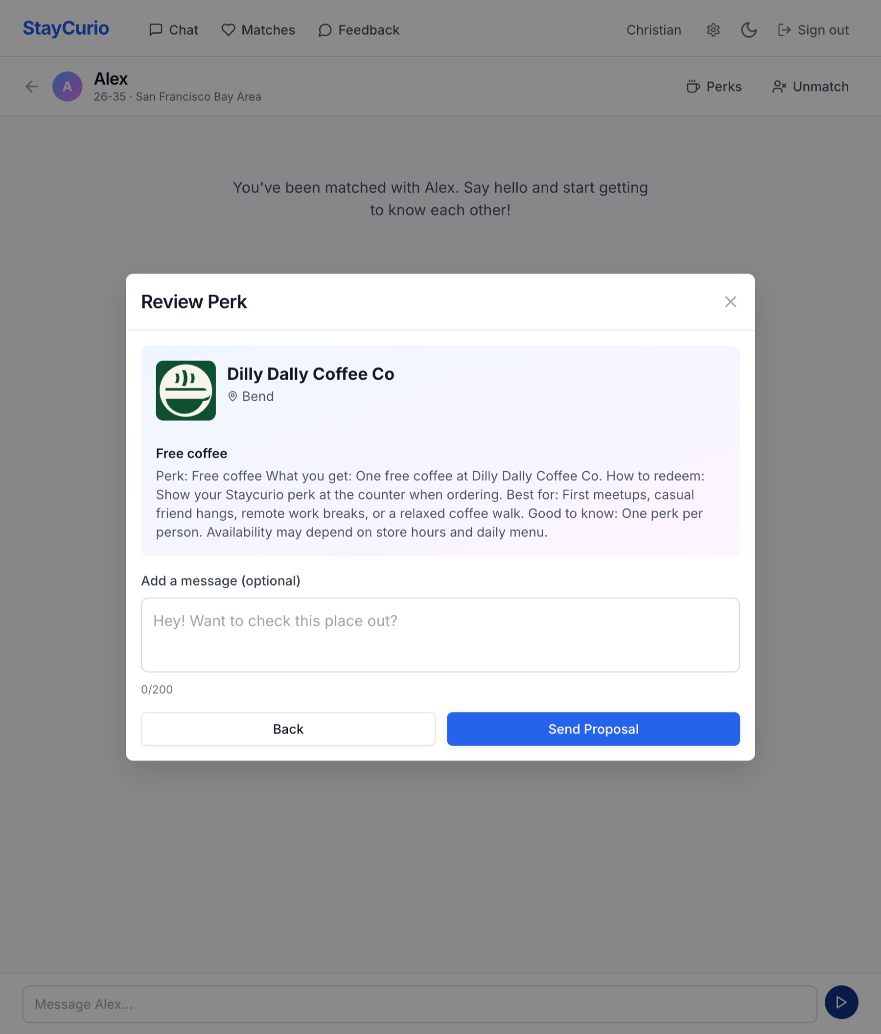 Real Life Friends screenshot: Review perk