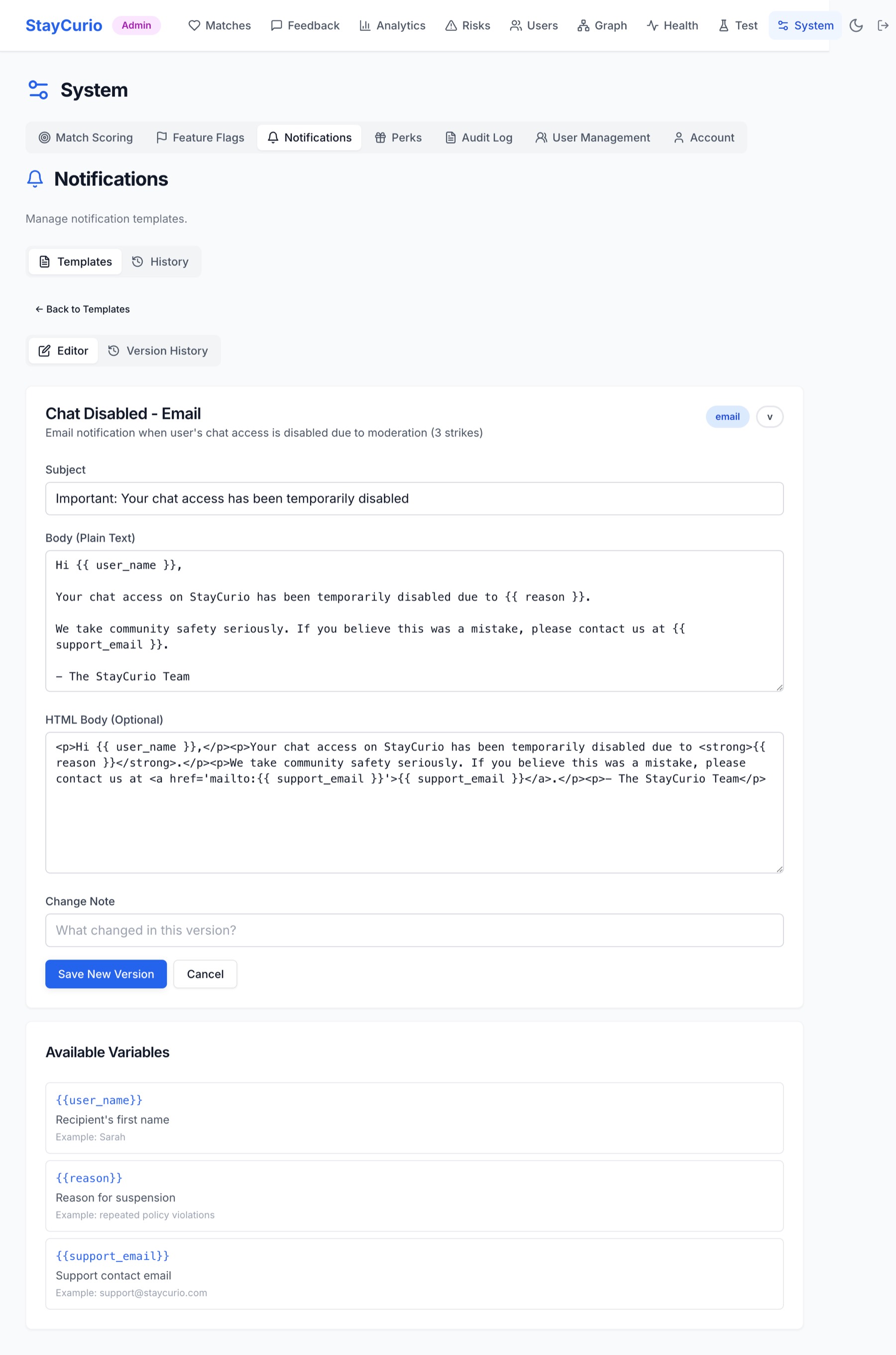 Real Life Friends screenshot: Notification editor
